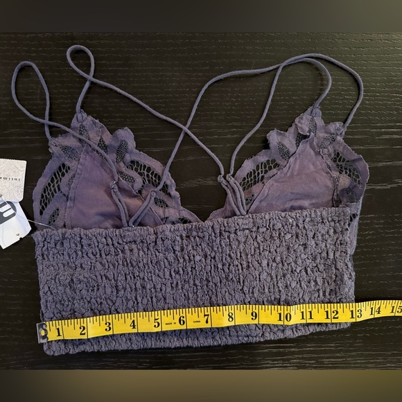 Free People NWT Medium Adella Longline Lace Bralette - Picture 4 of 5